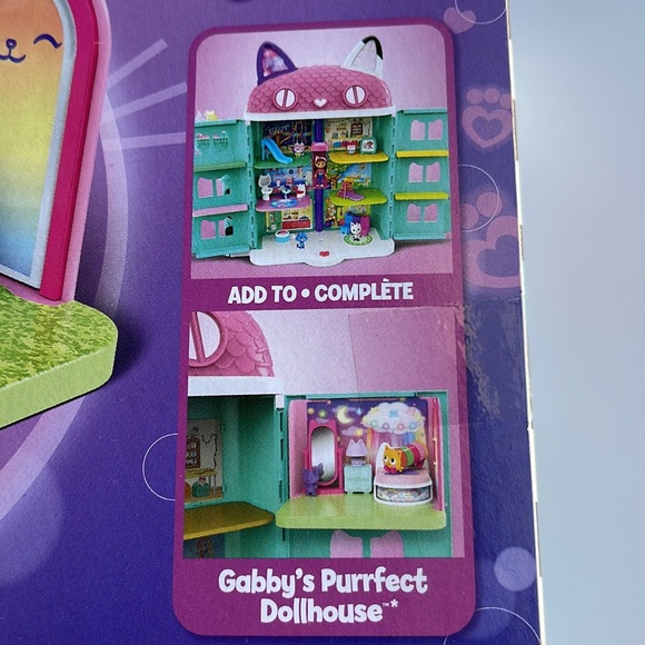 New Toy Gabby’s Dollhouse Pillow Cat’s Sweet Dreams Bedroom 9 pcs Toy Set - Picture 2 of 7